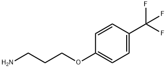 3-(4-(TRIFLUOROMETHYL)PHENOXY)PROPAN-1-AMINE 化学構造式