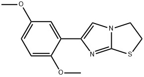 2,3-ジヒドロ-6-(2,5-ジメトキシフェニル)イミダゾ[2,1-b]チアゾール 化学構造式