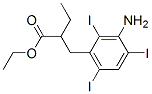 ethyl 2-[(3-amino-2,4,6-triiodo-phenyl)methyl]butanoate Struktur