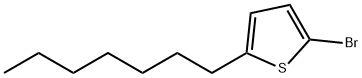 2-溴-5-正庚基噻吩 结构式