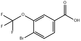 4-Bromo-3-(trifluoromethoxy)benzoic acid 97% Struktur