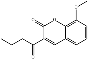 3-Butanoyl-8-methoxy-2H-chromen-2-one Structure