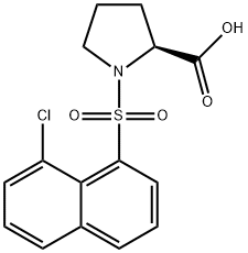 1-[(8-chloro-1-naphthyl)sulfonyl]proline Structure