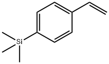 トリメチル(4-ビニルフェニル)シラン 化学構造式