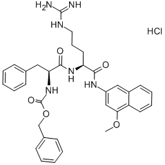 Z-PHE-ARG-4M-BETANA HCL Struktur