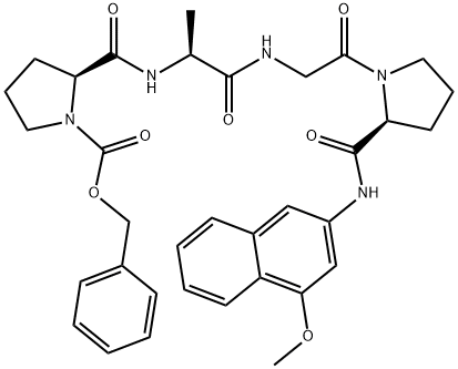 Z-PRO-ALA-GLY-PRO-4M-BETANA Struktur
