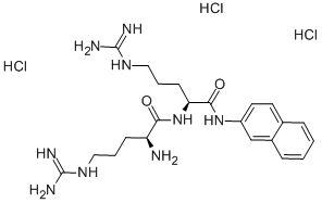 H-精氨酸-精氨酸-Β-萘胺盐酸盐, 100900-26-3, 结构式