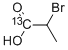 rac-(R*)-2-ブロモ-(1-13C)プロパン酸 化学構造式