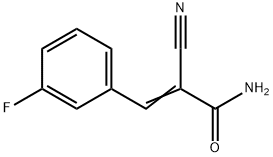 2-Cyano-3-(m-fluorophenyl)acrylamide Structure