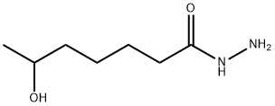 Heptanoic  acid,  6-hydroxy-,  hydrazide,100911-51-1,结构式