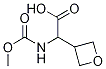 2-((甲氧基羰基)氨基)-2-(氧杂环丁烷-3-基)乙酸,1009120-05-1,结构式