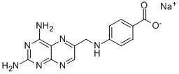 4-(N-[2,4-DIAMINO-6-PTERIDINYLMETHYL]-AMINO)BENZOIC ACID SODIUM SALT|4-(N-[2,4-二氨基-6-喋啶甲基]-氨基)苯酸钠盐
