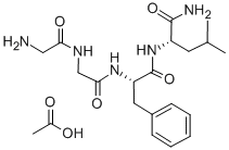 DES-TYR1-LEUCINE ENKEPHALINAMIDE ACETATE SALT Structure