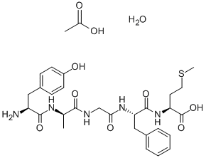 (ALA2)-蛋氨酸脑啡肽乙酸酯, 100929-62-2, 结构式