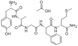 D-ALA2-D-MET5脑啡肽胺基乙酸酯,100929-63-3,结构式