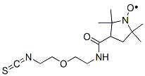 3-[2-(2-isothiocyanatoethoxy)ethylcarbamoyl]-PROXYL 化学構造式