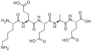 LYS-GLU-GLU-ALA-GLU, 100929-96-2, 结构式