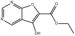 Ethyl 5-hydroxyfuro[2,3-d]pyrimidine-6-carboxylate,1009333-94-1,结构式