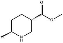 (3S,6R)-6-甲基-3-哌啶甲酸甲酯 结构式