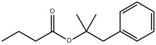 Benzyldimethylcarbinyl butyrate Struktur