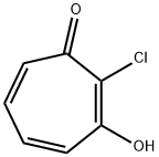 2,4,6-Cycloheptatrien-1-one,  2-chloro-3-hydroxy- 结构式