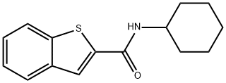 BENZOTHIOPHENE-2-CARBOXYLIC ACID CYCLOHEXYLAMIDE,100955-75-7,结构式