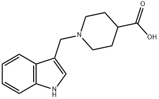 1-(1H-吲哚-3-基甲基)哌啶-4-甲酸, 100957-76-4, 结构式