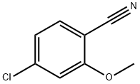 4-chloro-2-methoxybenzonitrile 化学構造式
