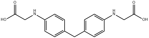 4,4'-Bis(α-carboxymethylamino)diphenylmethane 结构式