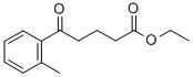 5-(2-メチルフェニル)-5-オキソ吉草酸エチル 化学構造式
