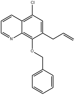 7-烯丙基-8-(苄氧基)-5-氯喹啉,1009842-68-5,结构式