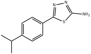 5-(4-ISOPROPYLPHENYL)-1,3,4-THIADIAZOL-2-AMINE Struktur
