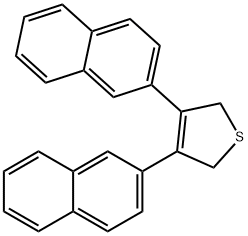 3,4-DI-NAPHTHALEN-2-YL-2,5-DIHYDRO-THIOPHENE|2,5-二氢-3,4-二-2-萘基噻吩