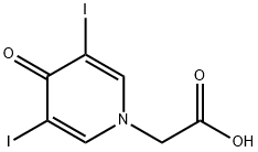 3,5-DIIODO-4-PYRIDONE-1-ACETIC ACID Struktur