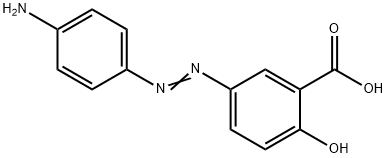 5-(4-AMINO-PHENYLAZO)-2-HYDROXY-BENZOIC ACID Structure