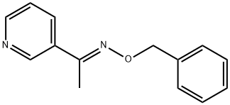 Ethanone, 1-(3-pyridinyl)-, O-(phenylMethyl)oxiMe, (1E)- 化学構造式