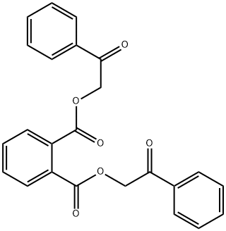 bis(2-oxo-2-phenylethyl) phthalate Structure