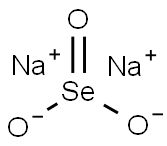 Sodium selenite Struktur