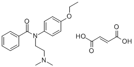 N-(2-(Dimethylamino)ethyl)-p-benzophenetidide fumarate,101035-05-6,结构式