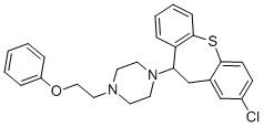 1-(2-Chloro-10,11-dihydrodibenzo(b,f)thiepin-10-yl)-4-(2-phenoxyethyl) piperazine|