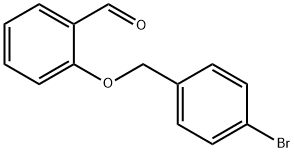 2-[(4-ブロモベンジル)オキシ]ベンズアルデヒド 化学構造式