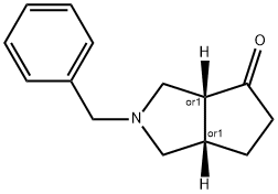 cis-2-Benzylhexahydrocyclopenta[c]pyrrol-4(1H)-one, 101046-32-6, 结构式