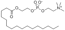 1-HEXADECANOYLGLYCOL-2-PHOSPHOCHOLINE Structure