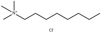 n-オクチルトリメチルアンモニウム  クロリド 化学構造式