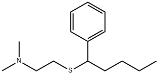 2-(alpha-Butylbenzylthio)-N,N-dimethylethylamine Structure