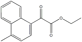 ETHYL 4-METHYL-1-NAPHTHOYLFORMATE Struktur