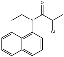 2-CHLORO-N-ETHYL-N-1-NAPHTHYLPROPANAMIDE Structure