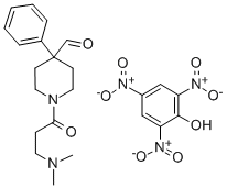 1-(3-(Dimethylamino)propionyl)-4-phenyl-4-piperidinecarboxaldehyde pic rate 化学構造式