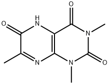 2,4,6(3H)-Pteridinetrione,  1,5-dihydro-1,3,7-trimethyl-,101130-63-6,结构式