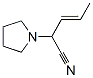 1-Pyrrolidineacetonitrile,alpha-1-propenyl-,(E)-(9CI) 结构式